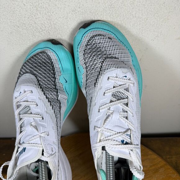 Nike ZoomX Vaporfly Next% 2 Women's Size 7 Shoe White Aurora Green CU4123-101 - Picture 9 of 9